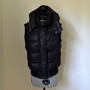 BCBG Maxazria puffer vest with hood